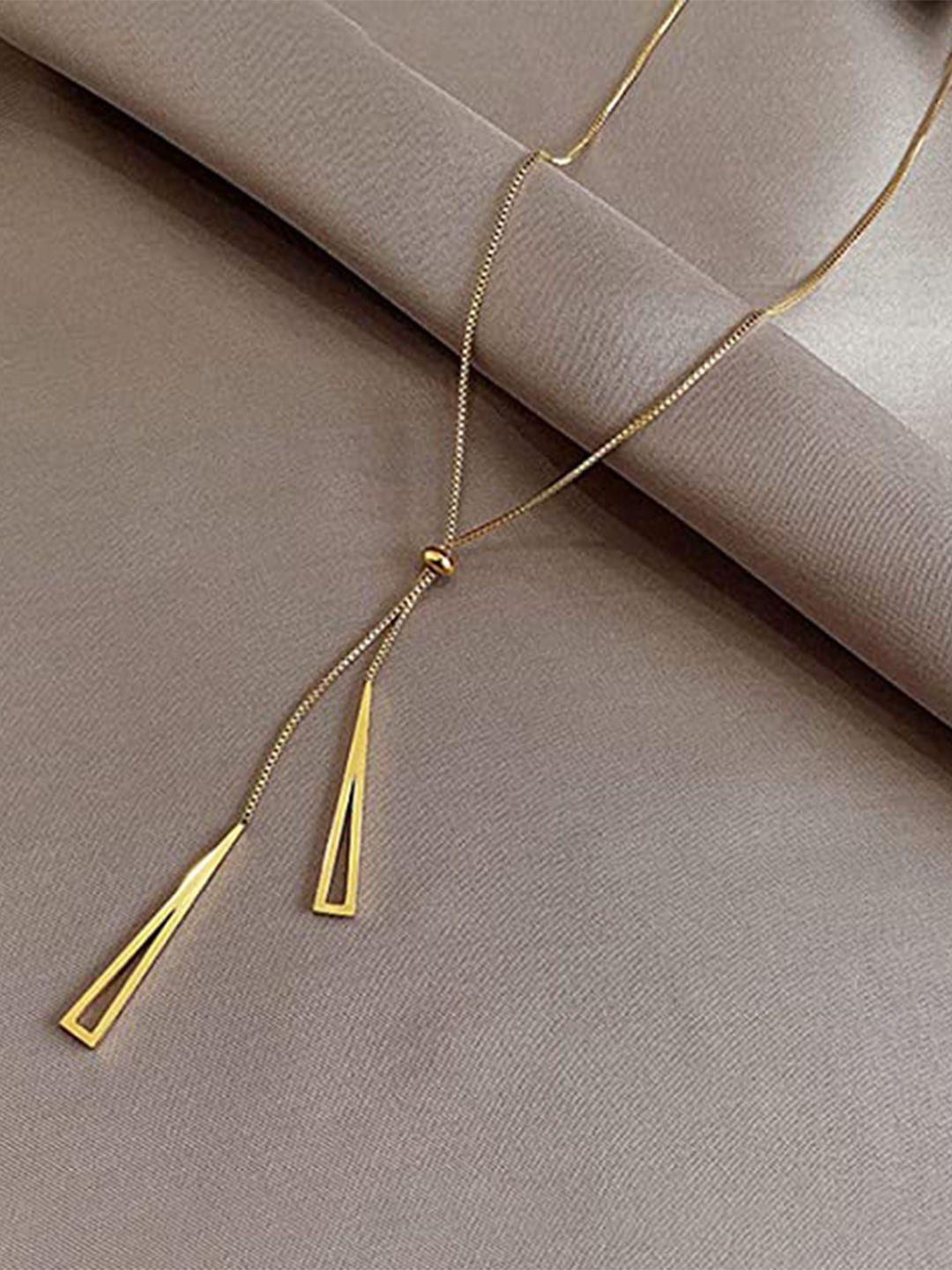 vien gold-toned gold-plated necklace