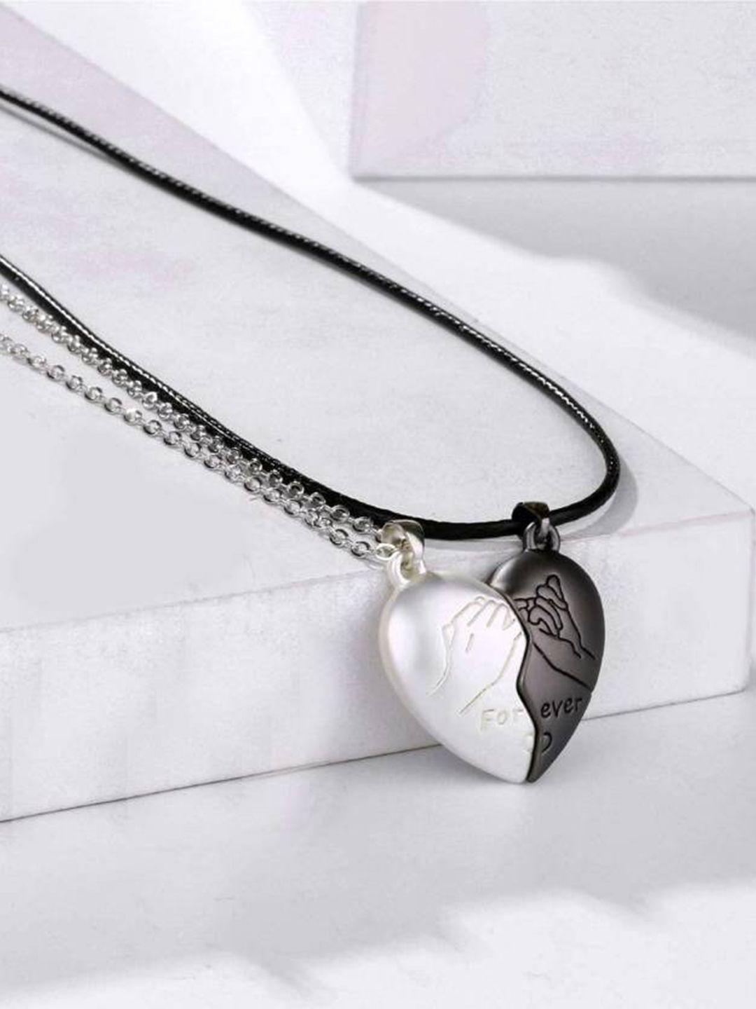 vien heartbeat pendant magnet couple necklace