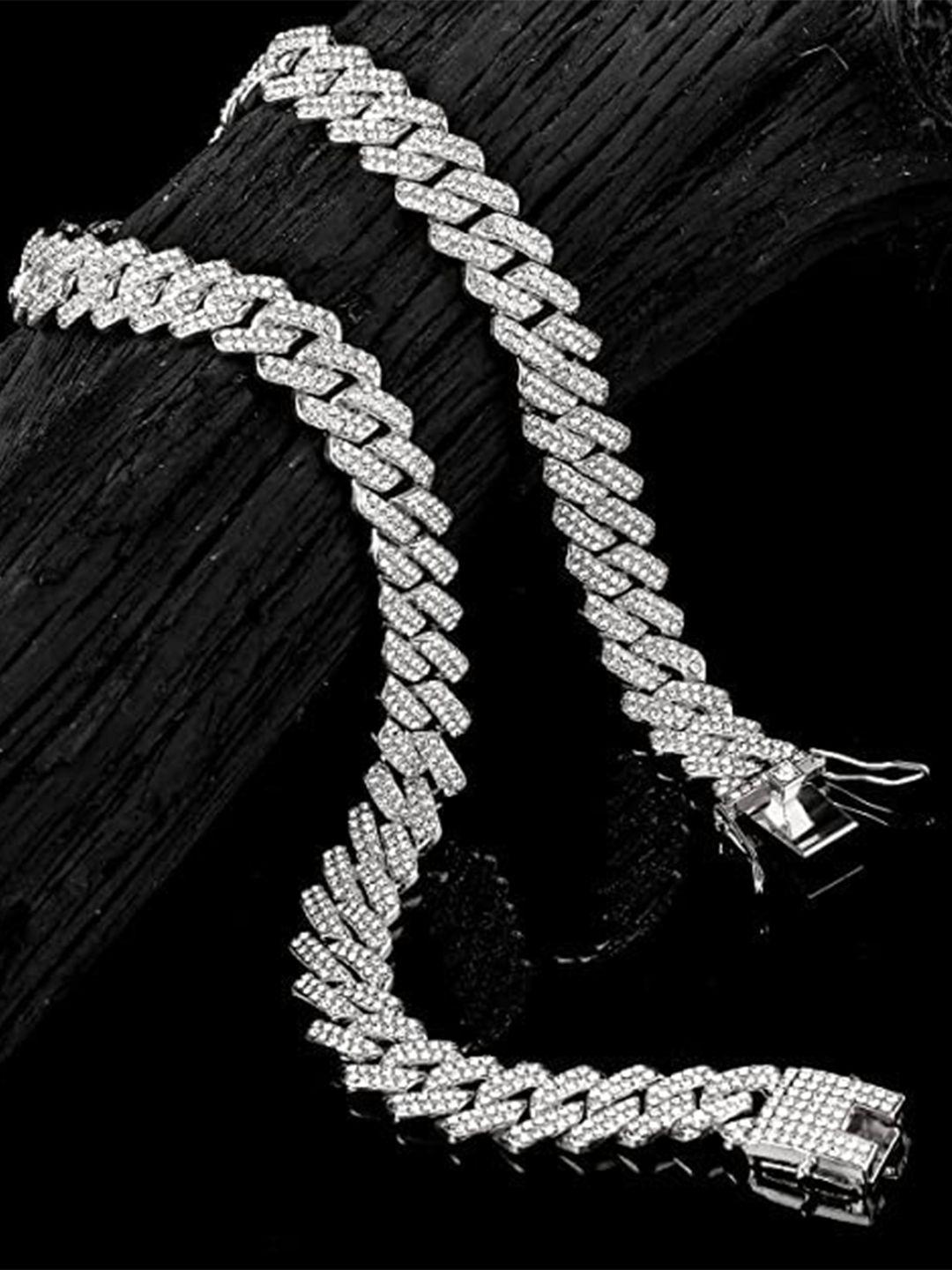 vien silver-plated choker chain