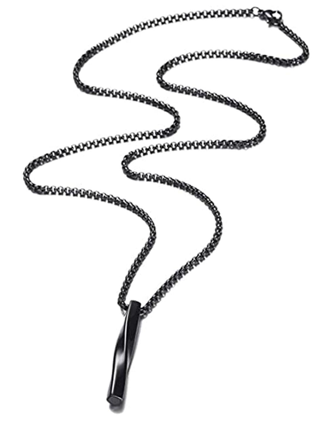 vien twisted cube bar pendant necklace