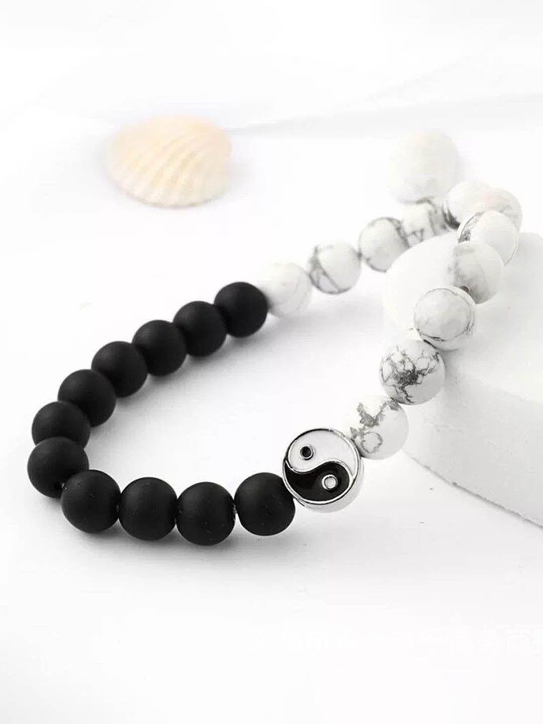 vien unisex black & white bracelet