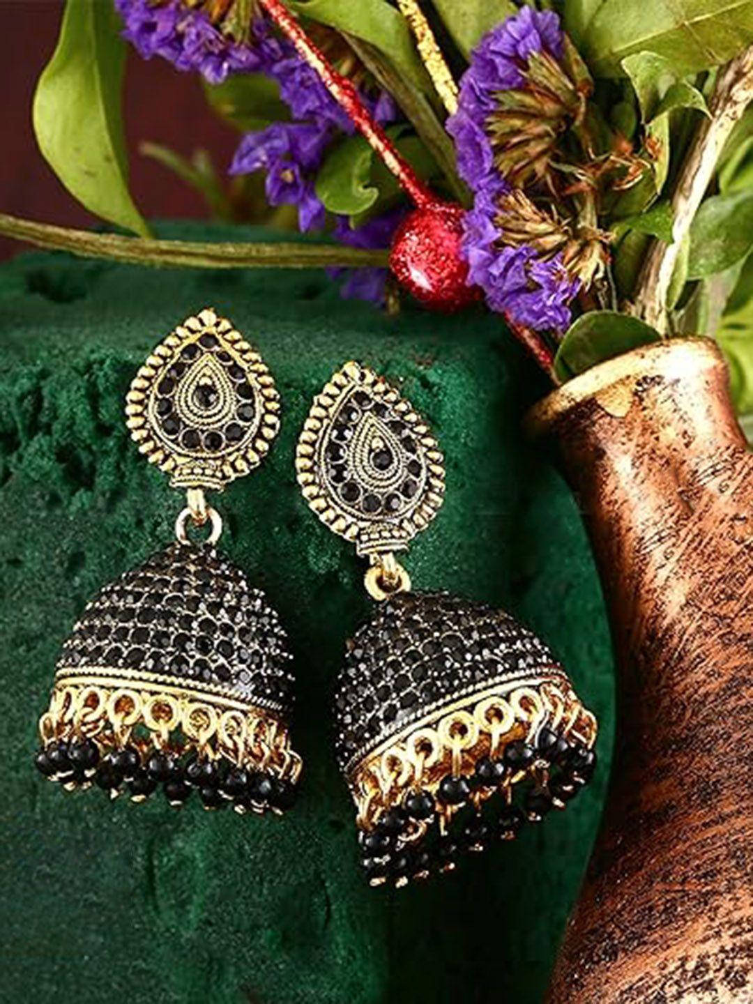 vighnaharta floral studs earrings