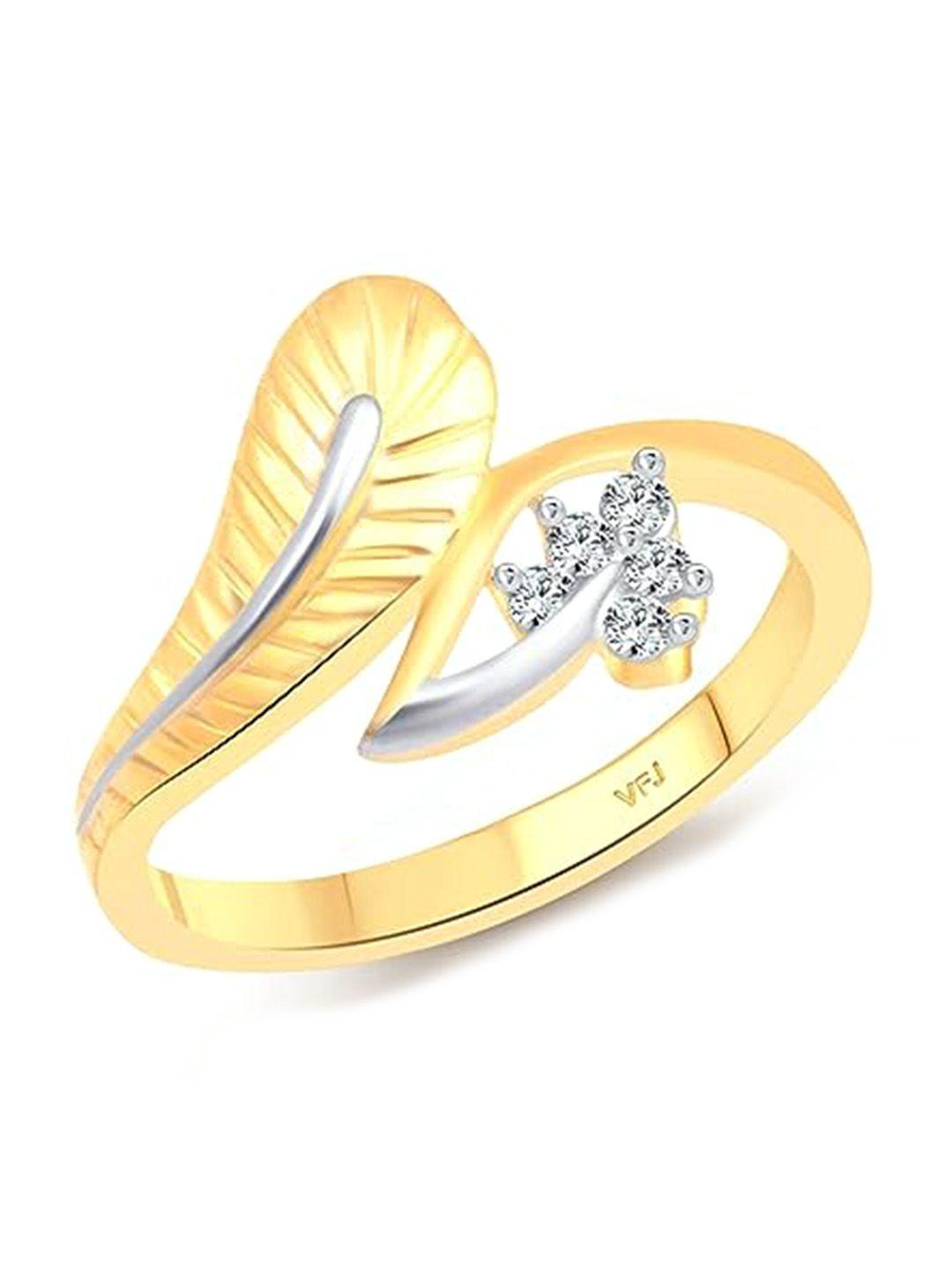 vighnaharta gold-plated finger ring