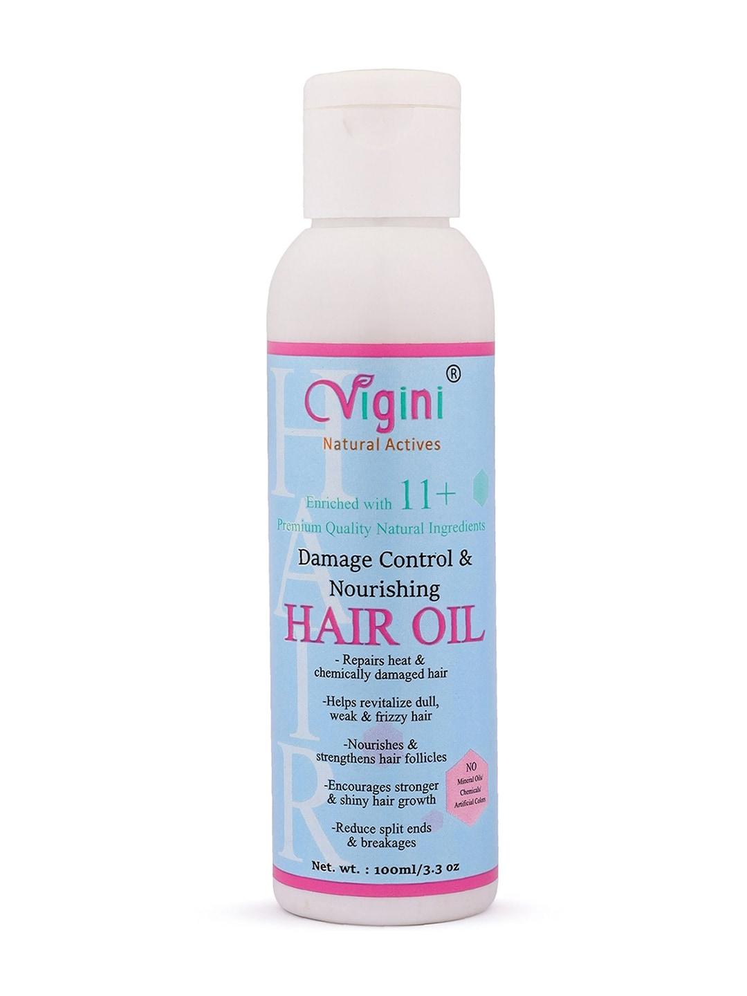 vigini damaged repair hair care growth vitalizer with coconut argan cream oil 100ml