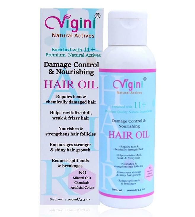 vigini early greying prevention tonic hairoil,damage control & nourishing revitalizer hairoil