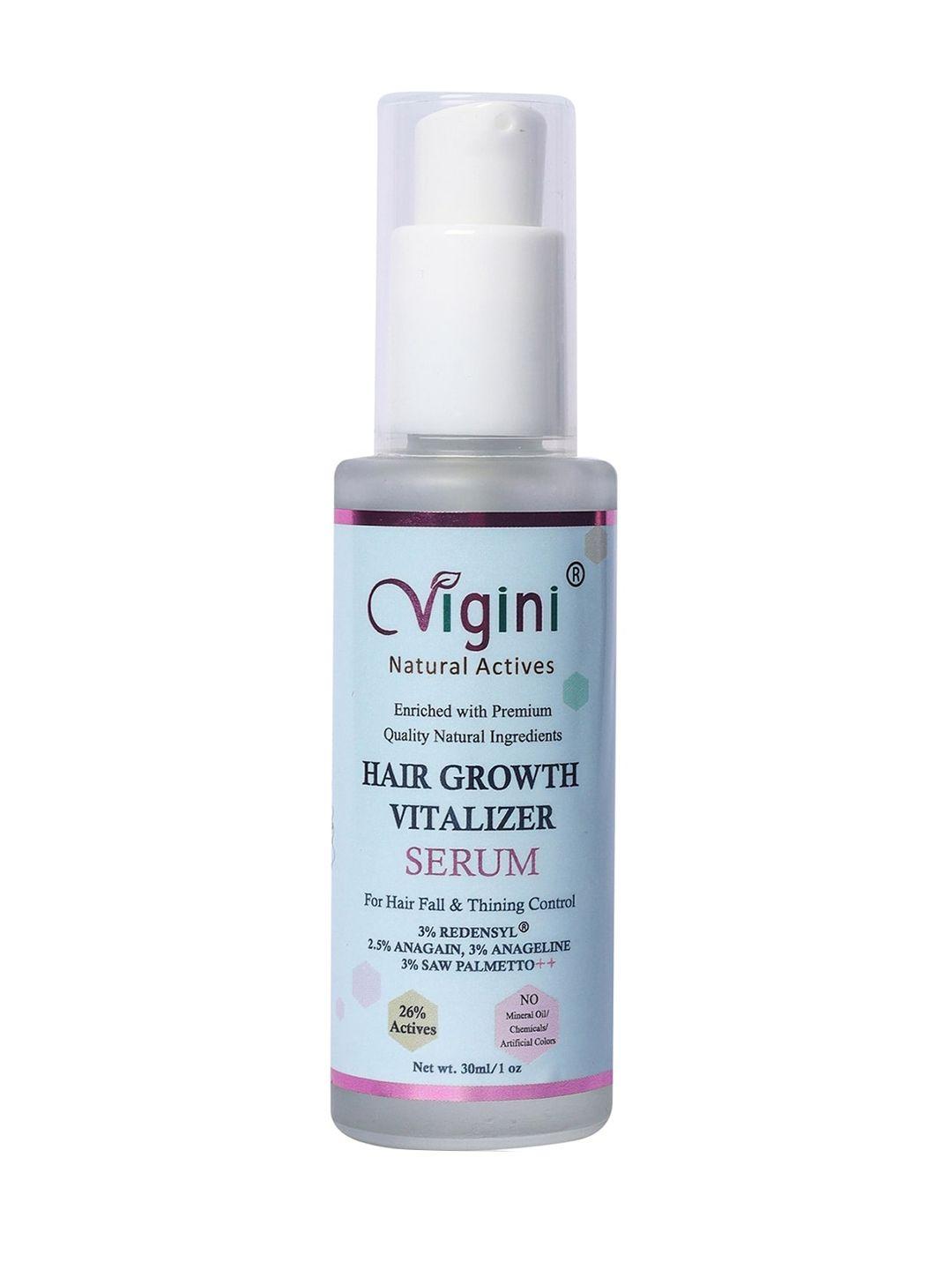 vigini natural actives hair growth vitalizer serum with redensyl & saw palmetto 30 ml