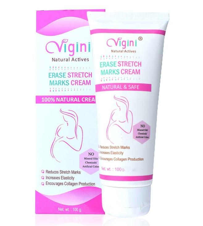 vigini 100% natural actives erase stretch marks massage cream - 100 gm