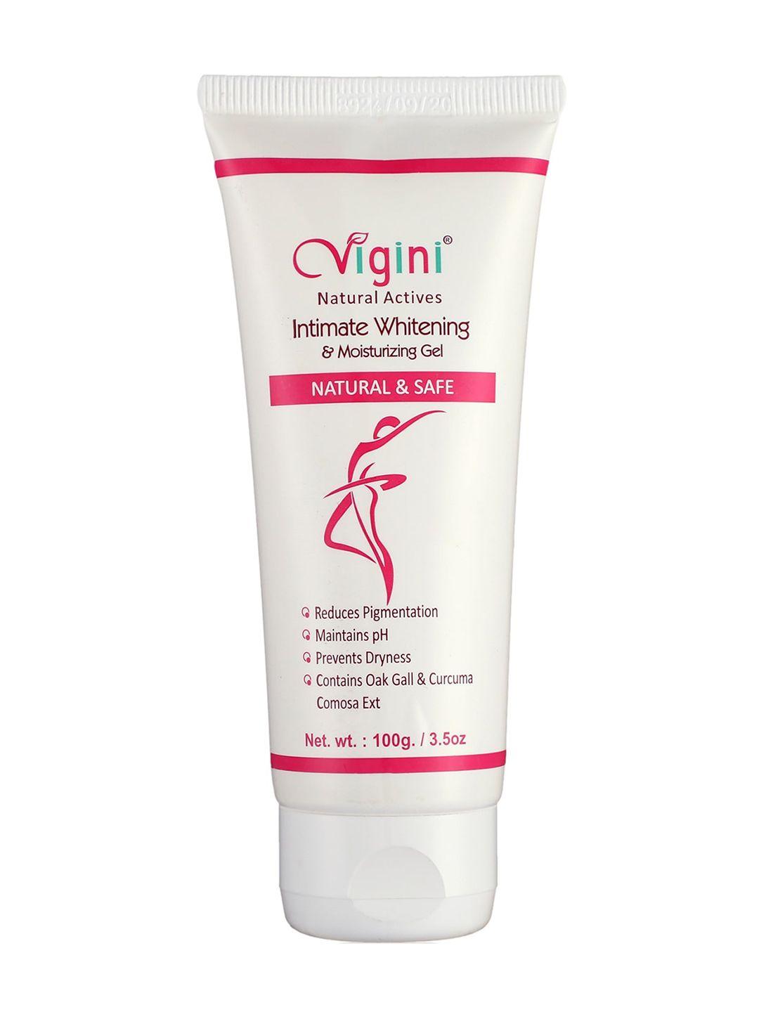 vigini pink & white natural actives vaginal feminine hygiene intimate lightening gel