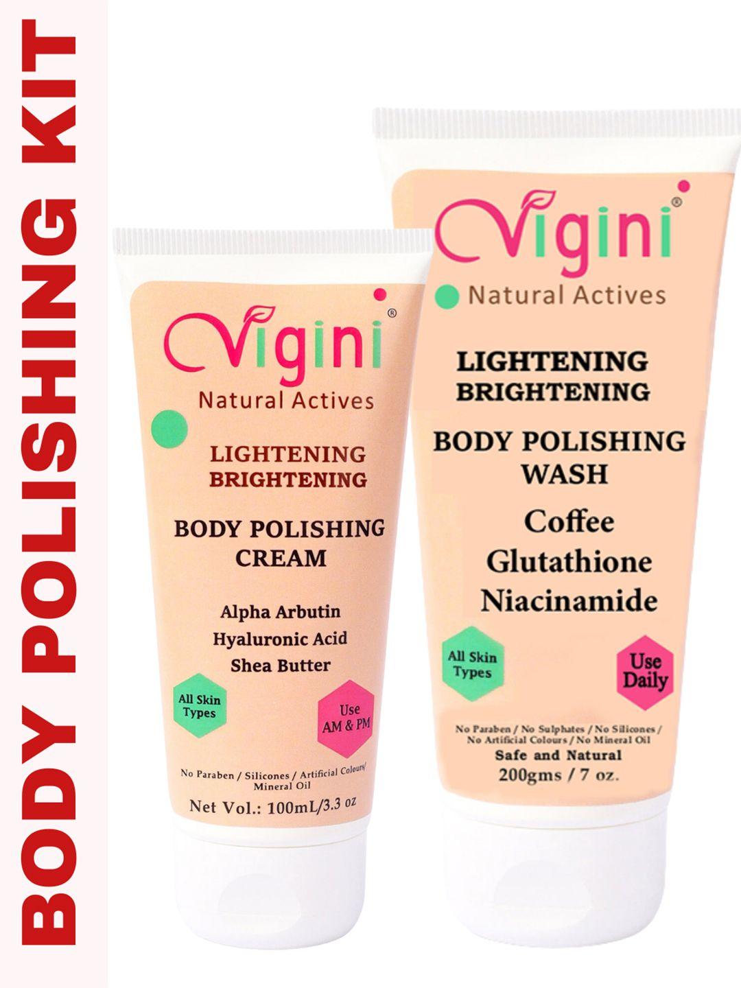 vigini unisex exfoliating skin glowing tan removal coffee scrub kit