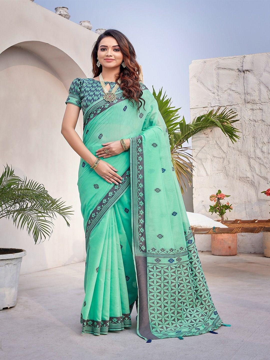 vilochan geometric woven design zari pure silk banarasi saree