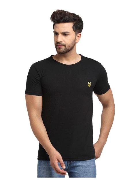 vimal jonney black regular fit t-shirt