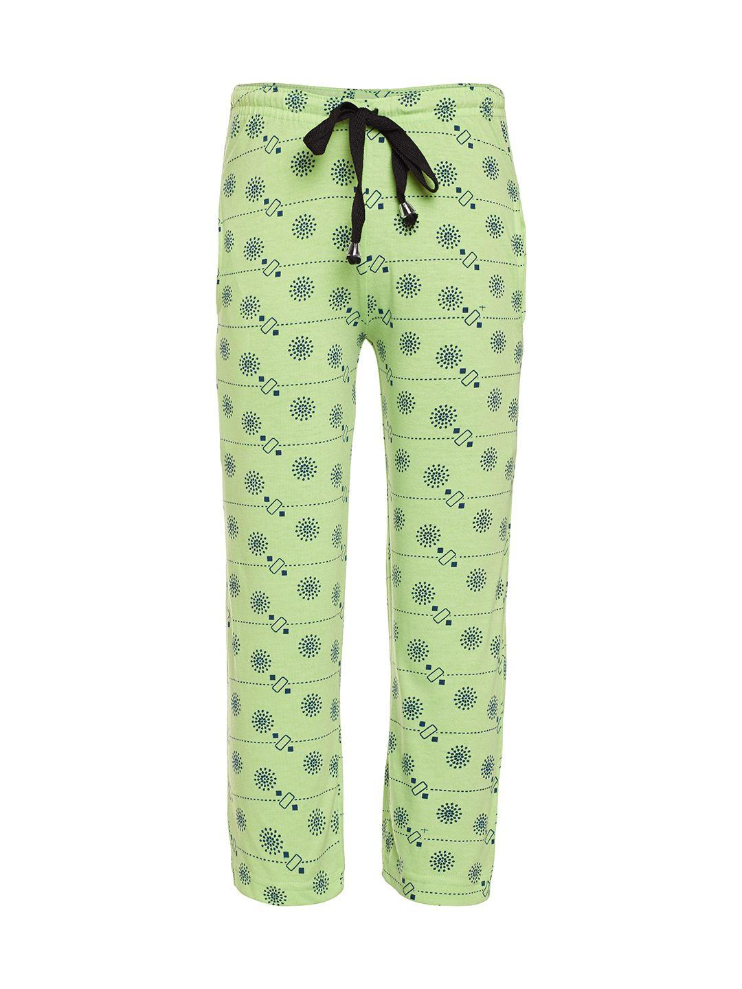 vimal jonney boys green printed trackpants