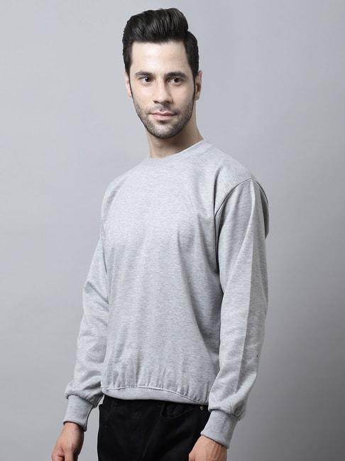 vimal jonney grey regular fit sweatshirt