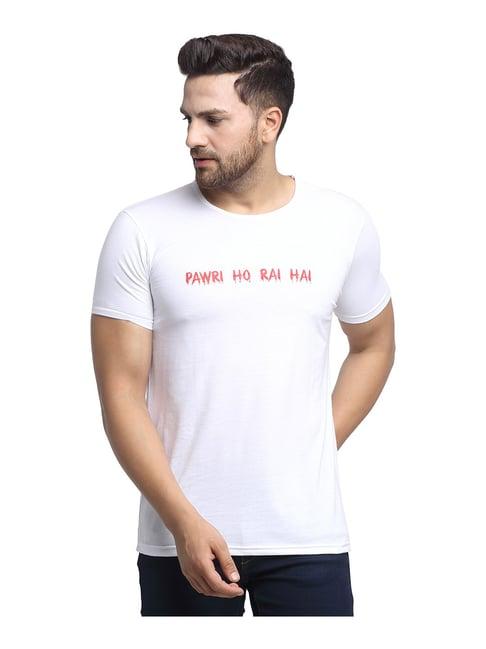 vimal jonney white printed t-shirt