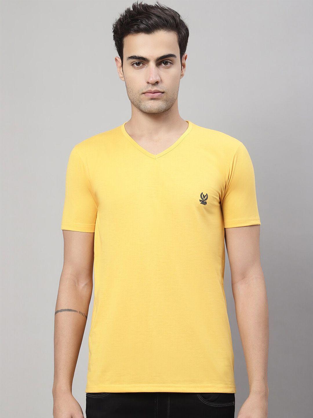 vimal jonney  v-neck short sleeves cotton t-shirt