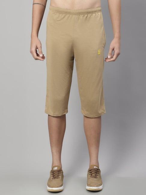 vimal jonney beige regular fit capris