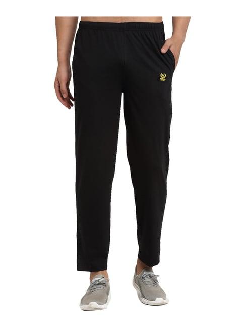 vimal jonney black regular fit trackpants