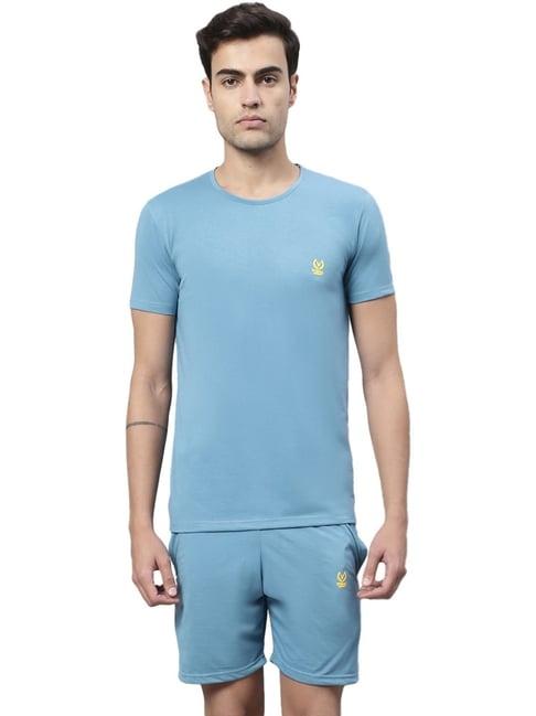 vimal jonney blue cotton regular fit tracksuit