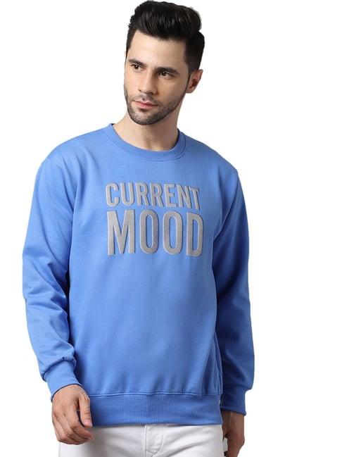 vimal jonney blue printed sweatshirt