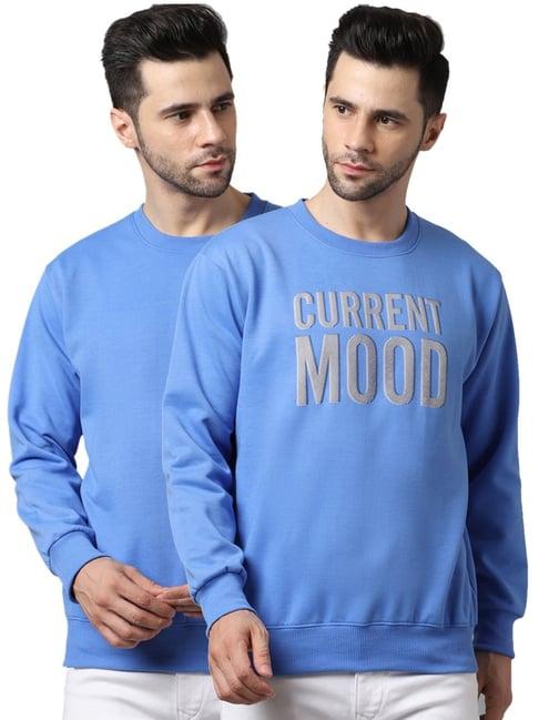 vimal jonney blue regular fit printed sweatshirts - pack of 2