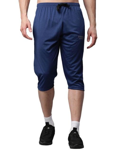 vimal jonney blue regular fit shorts