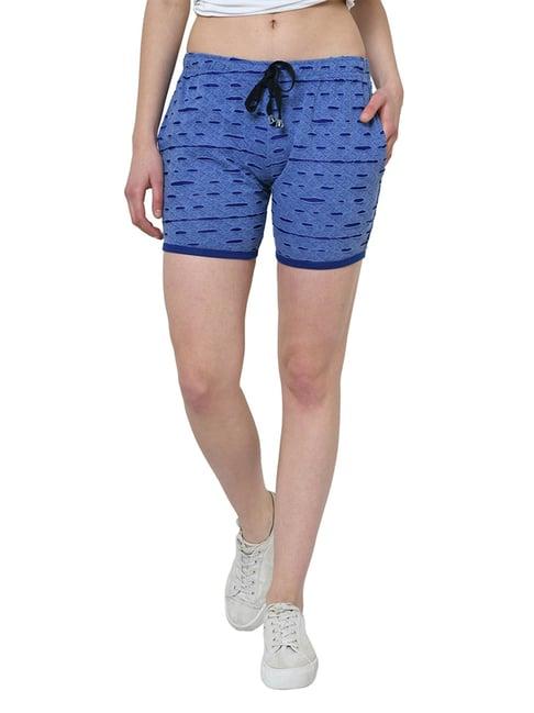 vimal jonney blue solid shorts