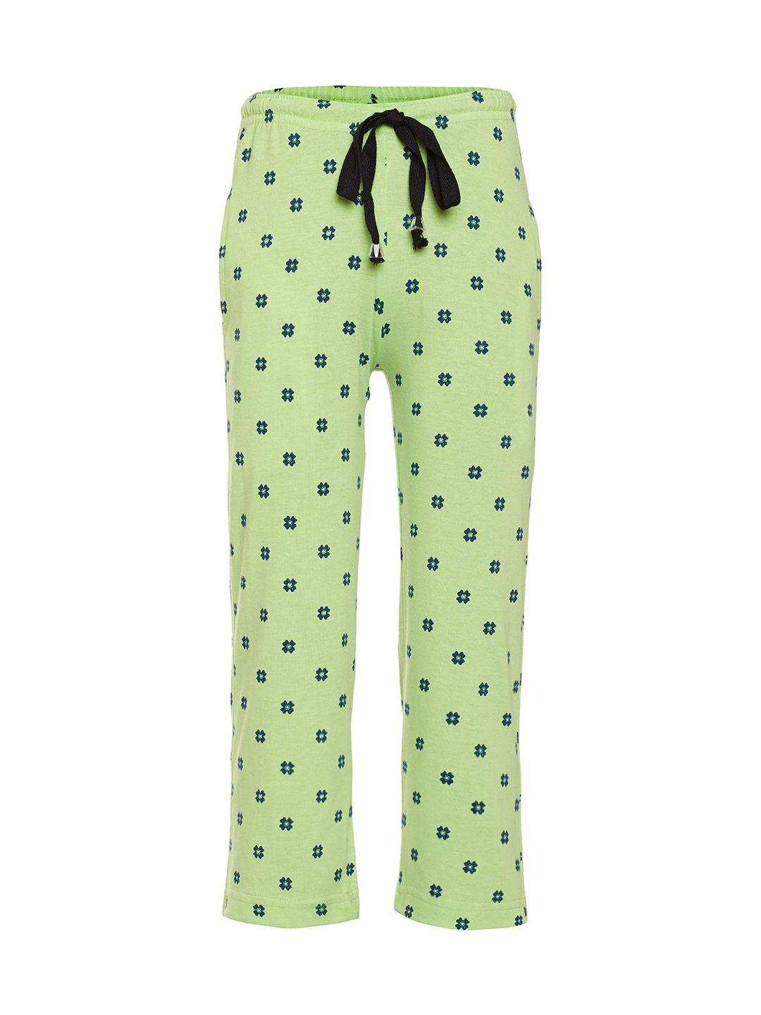 vimal jonney boys green printed trackpants