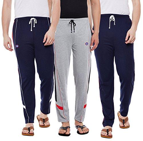 vimal jonney cotton multicolor trackpants for men(pack of 3) (d1nd7md7n_003-xl)