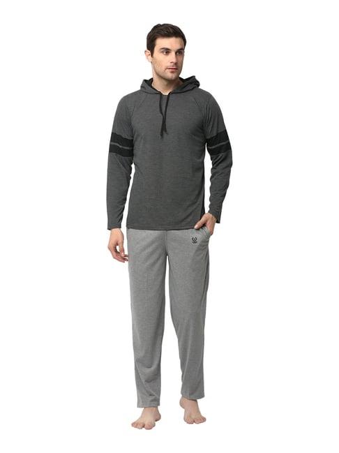 vimal jonney dark gery & grey t-shirt & trackpants