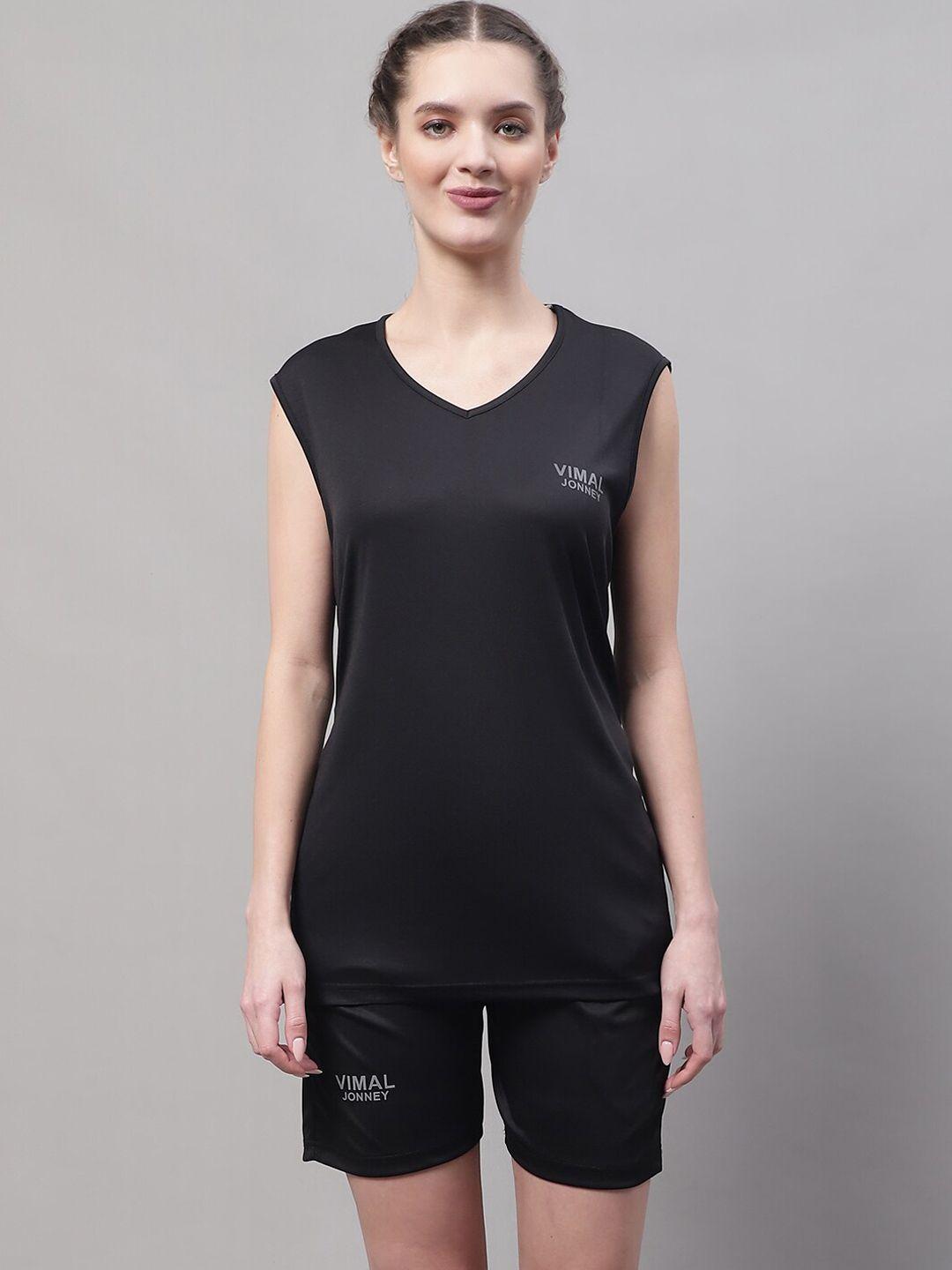 vimal jonney dry-fit t-shirt with shorts co-ords