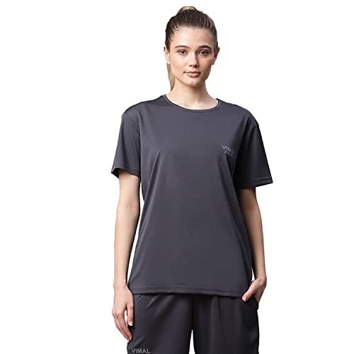 vimal jonney dryfit lycra solid slim fit t-shirt for women-dryfit_t_grey_001-xxl