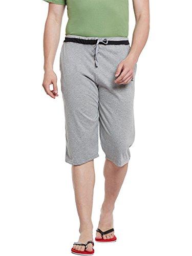 vimal jonney gray cotton blended capri for men(pack of 1)