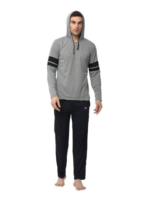 vimal jonney grey & black t-shirt & trackpants