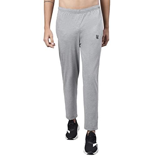 vimal jonney grey melange regular fit cotton trackpant for men-d10_melangee_01-xl