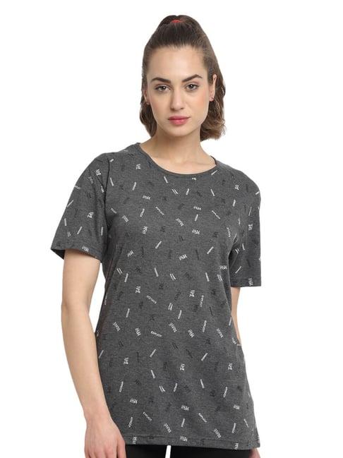 vimal jonney grey printed t-shirt