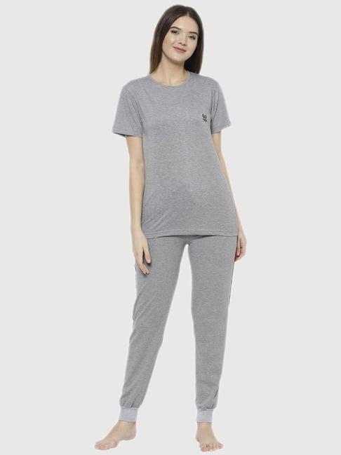 vimal jonney grey regular fit pajama set