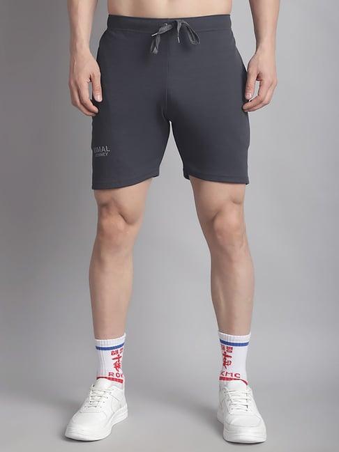 vimal jonney grey regular fit shorts