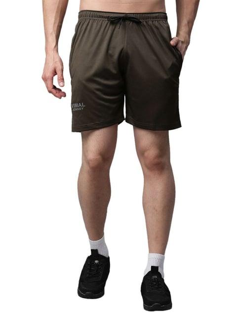 vimal jonney grey slim fit shorts