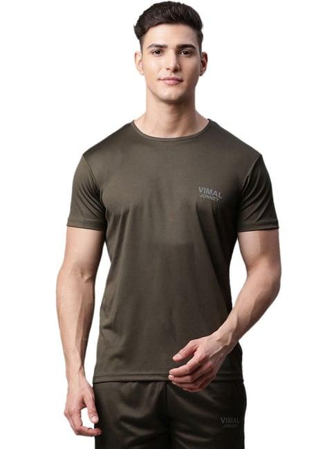 vimal jonney grey slim fit t-shirts