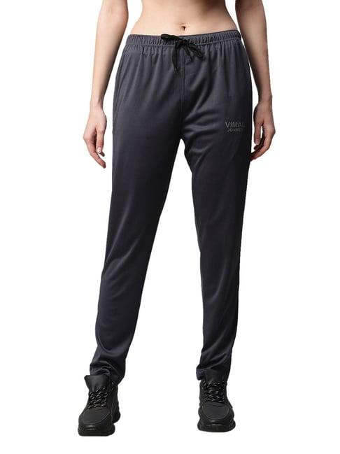 vimal jonney grey slim fit track pants