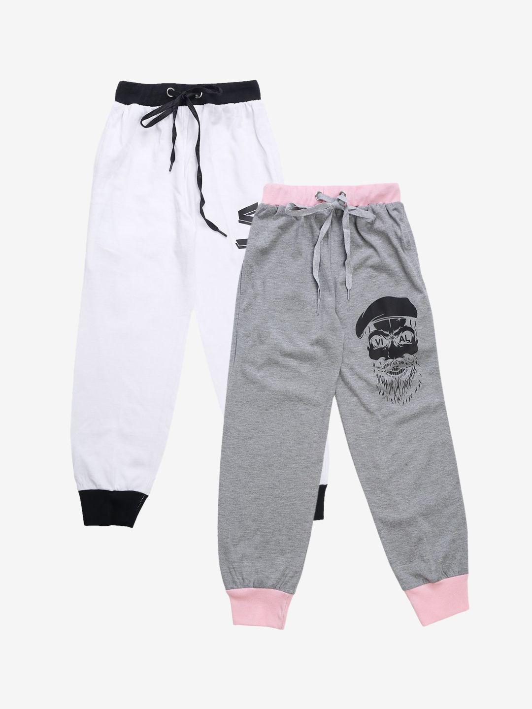 vimal jonney kids pack of 2 solid joggers