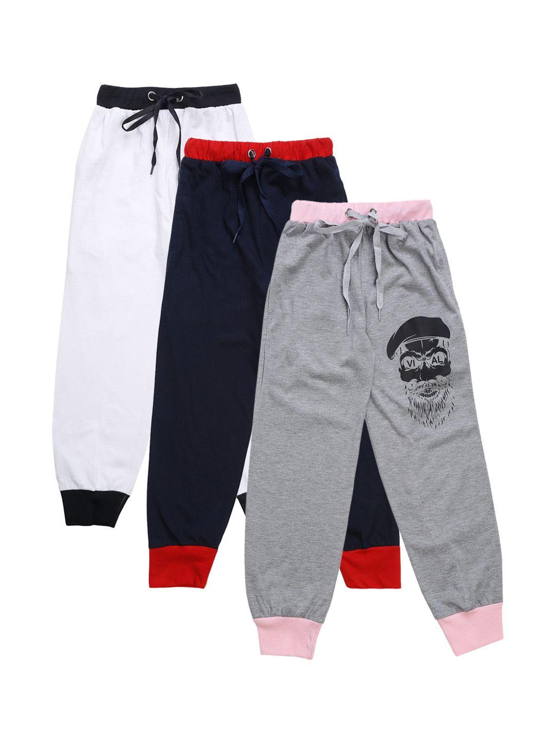 vimal jonney kids pack of 3 solid joggers