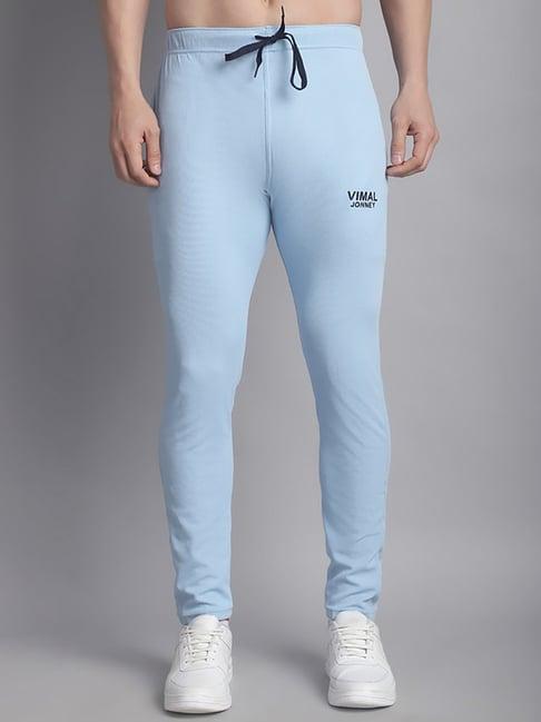 vimal jonney light blue regular fit trackpants