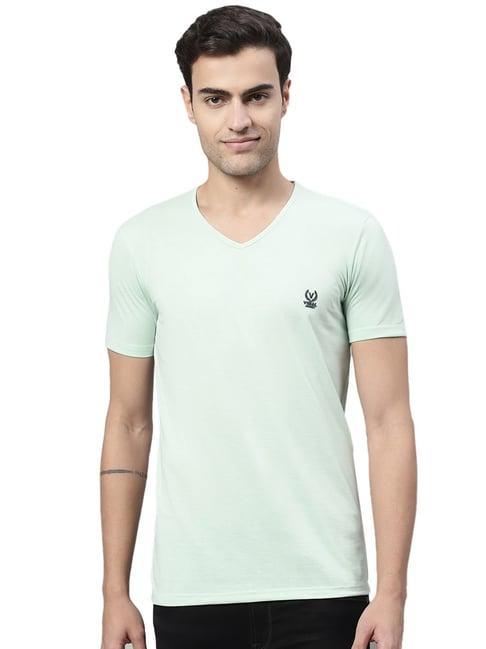 vimal jonney light green regular fit t-shirt