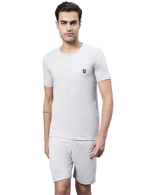 vimal jonney light grey cotton regular fit tracksuit