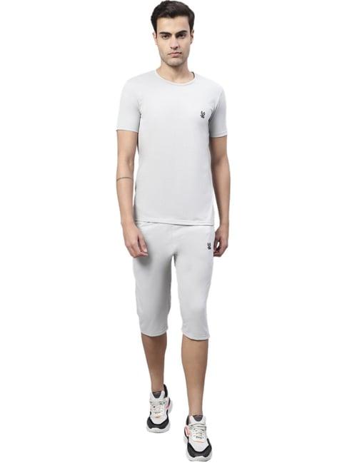 vimal jonney light grey cotton regular fit tracksuit