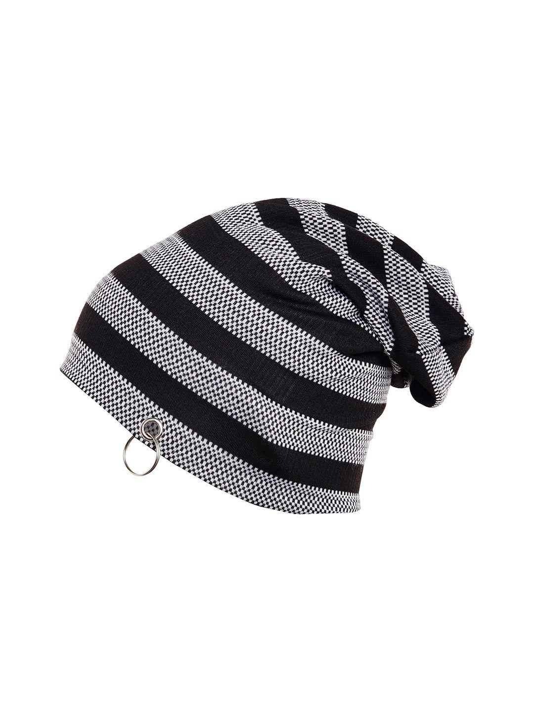 vimal jonney men black solid beanie