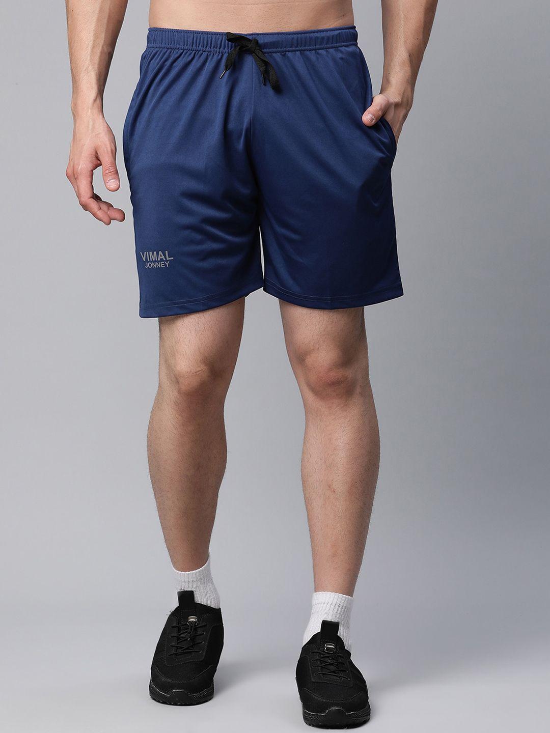 vimal jonney men blue training or gym sports shorts