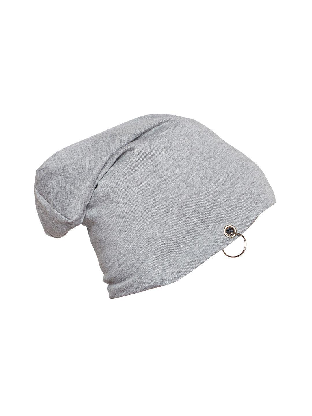 vimal jonney men grey melange solid beanie