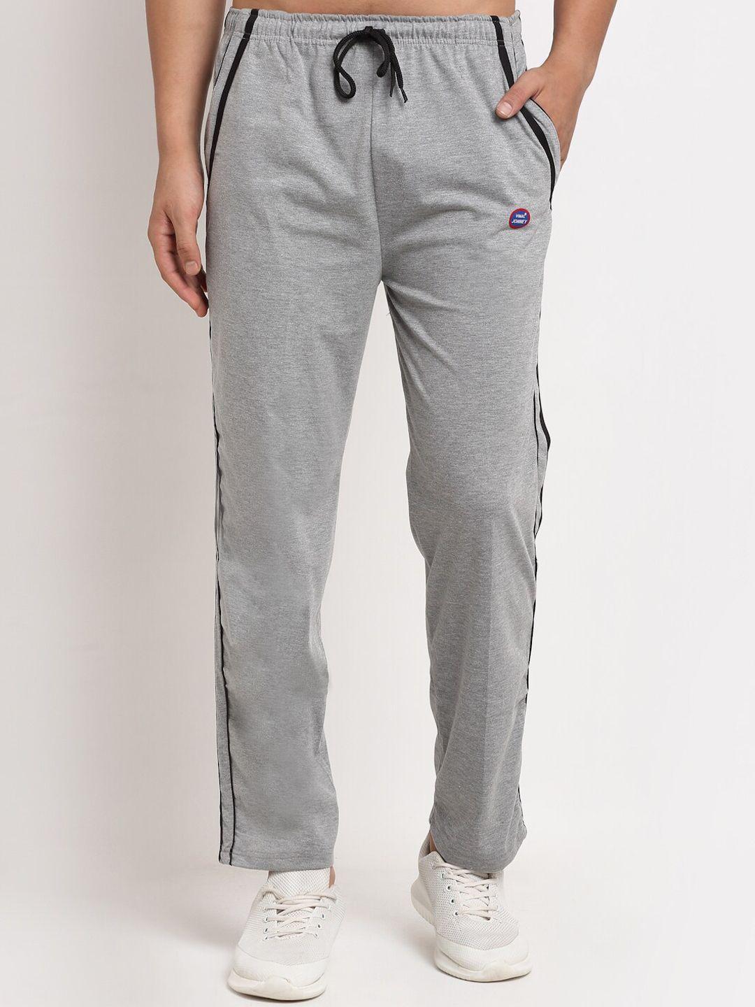 vimal jonney men grey solid track pants